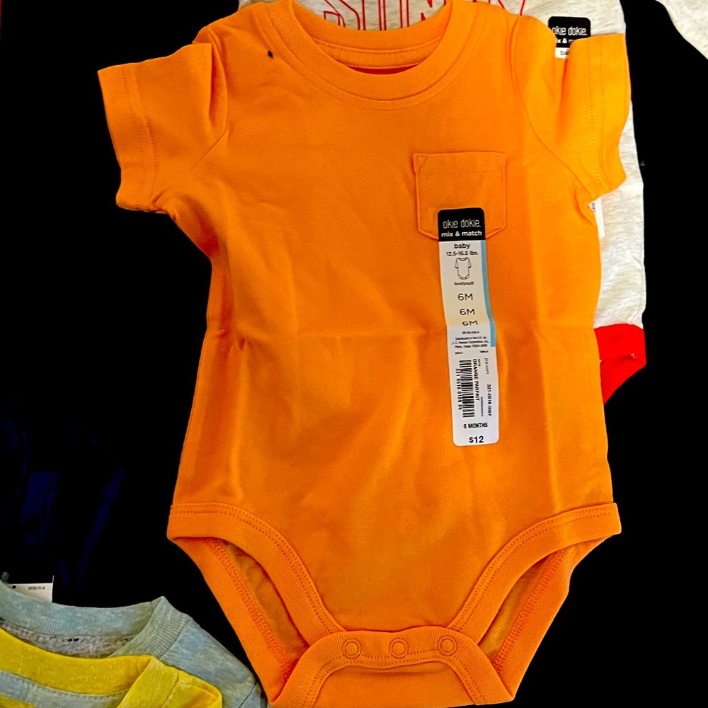 Baby boy short sleeve onesie T-shirt